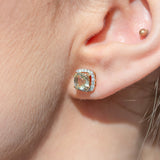 Bloom Diamantørepynt i Gult Gull - 0.30ct tw/si Diamanter - 2.10ct Grønn Ametyst  - 14kt Gull (585)
