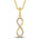 Diamantanheng i Hvitt/Gult Gull, 0,08 ct TW/SI – Diamanthuset