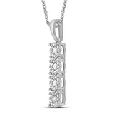 Diamantanheng i Hvitt/Gult Gull, 0,25ct TW/SI