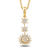 Diamantanheng 0,20ct tw/si i gult gull