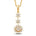 Diamantanheng 0,20 ct tw/si i gult gull – Diamanthuset
