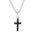 Korsanheng i 14kt Hvitt/Gult Gull,, 0,15 ct Svarte Diamanter – bilde 2 – Diamanthuset