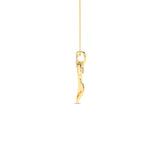 Hjerteanheng i 14kt Gult/Hvitt Gull,, 0.05ct TW/SI diamanter