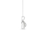 Rosett diamanthalssmykke i Hvitt/Gult Gull, 0,25ct TWSI