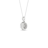 Rosett diamanthalssmykke i Hvitt/Gult Gull, 0,25ct TWSI