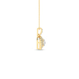 Rosett diamanthalssmykke i Hvitt/Gult Gull, 0,25ct TWSI