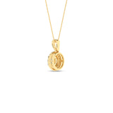 Rosett diamanthalssmykke i Hvitt/Gult Gull, 0,25ct TWSI