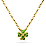 Gullsmykke, 0,12ct Tsavoritt