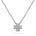 Diamanthalssmykke i hvitt og gult gull, 0,12 ct TW/Si – bilde 2 – Diamanthuset