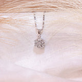 Halssmykke i Gult/Hvitt Gull (585) med 0.10ct TW/SI Diamanter