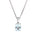 Halssmykke i Hvitt/Gult Gull (585) Med 2,50 ct Aquamarine – Diamanthuset