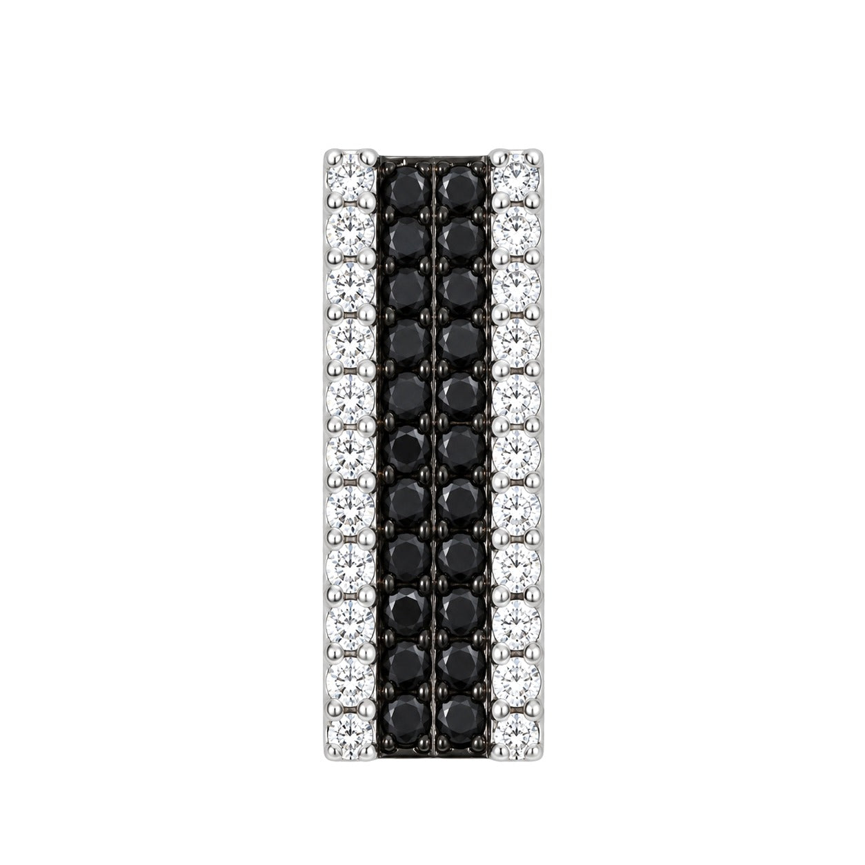Diamanthalssmykke i 14kt hvitt gull (585),, 0,30 ct svarte diamanter & 0,30 ct TW/Si – Diamanthuset