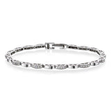 Diamantarmbånd i Hvitt Gull (585), 0.90ct TW/SI Diamanter