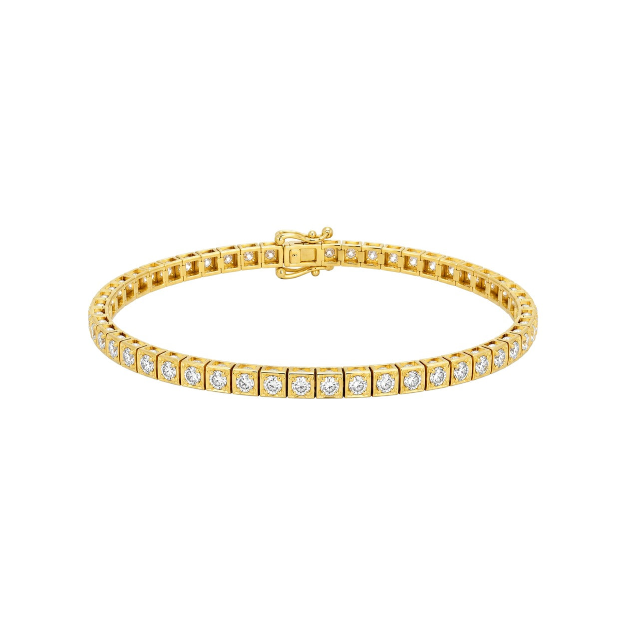 Tennisarmbånd i Hvitt Gull (585), 1,60 ct TW/SI Diamanter – bilde 2 – Diamanthuset