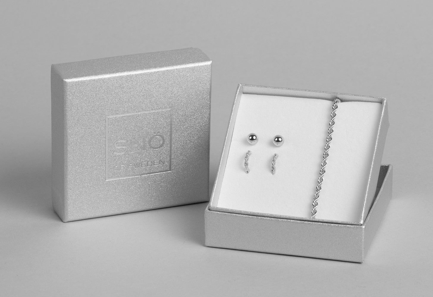 SNÖ of Sweden: Joy Christmas Set 3 - Sølvfarget