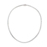 Collier-Halssmykke i hvitt Gull (585), 0.25ct TW/SI Diamanter