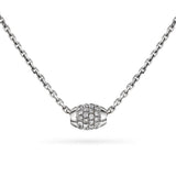 Collier-Halssmykke i Hvitt/Gult Gull (585), 0.35ct TW/SI Diamanter