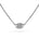 Collier-Halssmykke i Hvitt/Gult Gull (585), 0,35 ct TW/SI Diamanter – bilde 2 – Diamanthuset