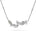 Collier-Halssmykke i Hvitt/Gult Gull (585), 0,15 ct TW/SI Diamanter – bilde 2 – Diamanthuset
