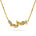 Collier-Halssmykke i Hvitt/Gult Gull (585), 0,15 ct TW/SI Diamanter – Diamanthuset