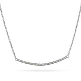 Collier-Halssmykke i Gult/Hvitt Gull (585), 0.20ct TW/SI Diamanter