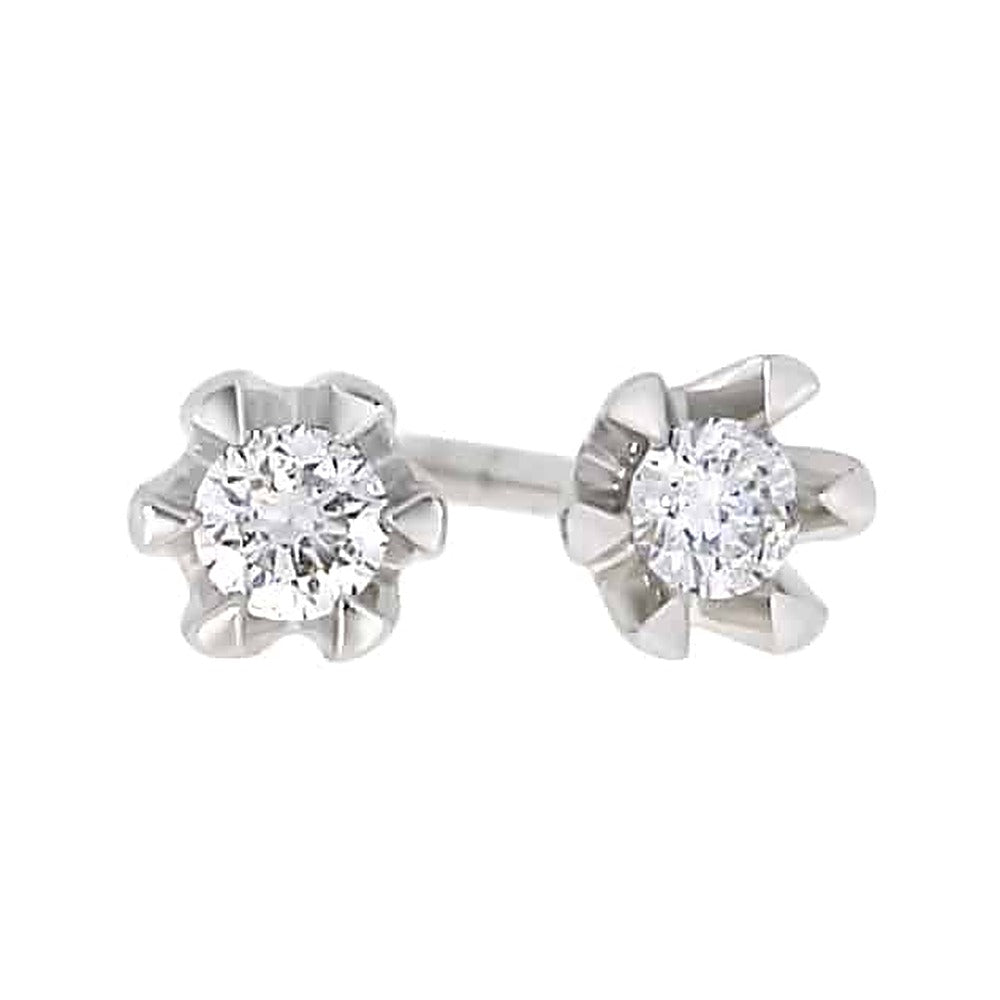 Victoria diamantørepynt, hvitt/gult gull – Diamanthuset