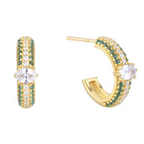 Shabana øredobber, Grønn - Janne Formoe