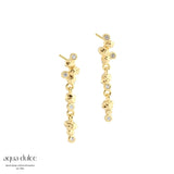 Aqua Dulce - Darling Rock Long Earstud - Forgylt Sølv (925)