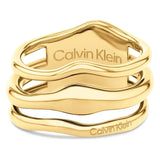 Calvin Klein Ring i Gullbelagt Stål