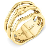 Calvin Klein Ring i Gullbelagt Stål