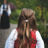 Emma Bunadshårklype i Stål - Liten