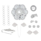 Bunadsølvpakke + Sjalspenne for Vest Agder bunad - Dame