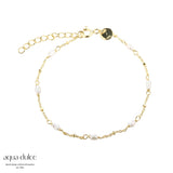 Aqua Dulce - Rice Dot Single Bracelet - Forgylt Sølv (925)