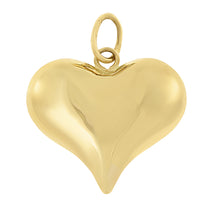 Hjerteanheng i 14kt Gult gull (585) - 15mm – Diamanthuset