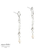 Aqua Dulce - White Garden Earstud - Hvitt Sølv (925)