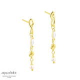 Aqua Dulce - White Garden Earstud - Forgylt Sølv (925)