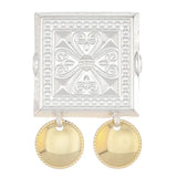 Beltestøle til Agderbunad 3x3cm - Vossasylv