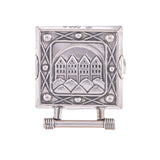 Veskestøl Bryggen, smal 12 mm, oksidert – 3 x 3 cm