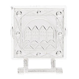 Veskestøl Bryggen, smal 12 mm, kvit – 3 x 3 cm