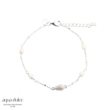 Aqua Dulce - Pavé Bracelet - Hvitt Sølv (925)