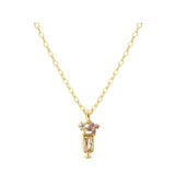 Aqua Dulce - Drink Necklace - Forgylt Sølv (925)
