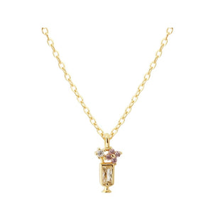 Aqua Dulce - Drink Necklace - Forgylt Sølv (925)