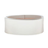 Skinnlist, kvit, 4 cm