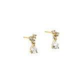 Aqua Dulce - New Aura Drop Earstud - Forgylt Sølv (925)