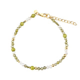 Aqua Dulce - Aya Olive Bracelet - Forgylt Sølv (925)