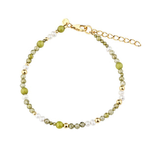 Aqua Dulce - Aya Olive Bracelet - Forgylt Sølv (925)