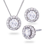 Pan Jewelry – Smykkesett i sølv med Zirkonia