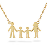 Familiesmykke i Forgylt Sølv, To Gutter - Pan Jewelry