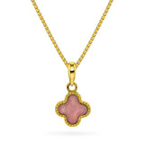 Smykke med Rosa Kløver i Forgylt Sølv - Pan Jewelry