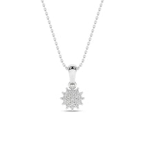 Diamantanheng i Hvitt/Gult Gull, 0,06 ct tw/si – Diamanthuset